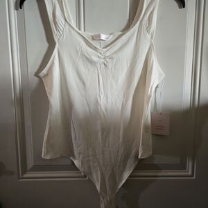 LC Lauren Conrad Ruched Front Bodysuit